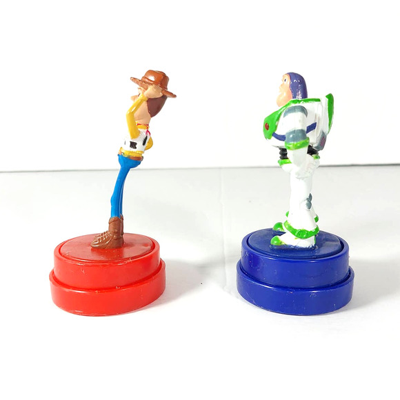VTG? Disney Pixar Toy Story Woody and Buzz Light Year Rubber Stamps with Ink - Picture 4 of 10